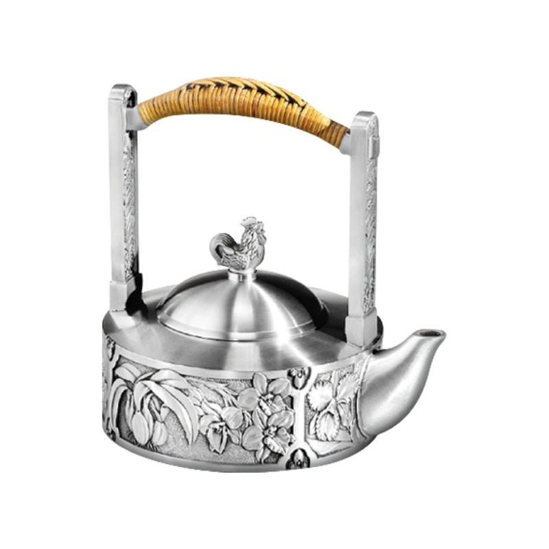 Orchid & Rooster Teapot