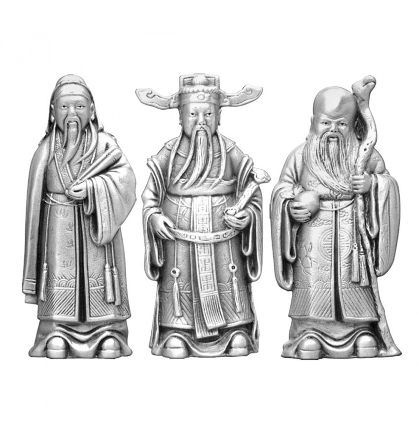 Trinity of Blessings Figurine Set – Fu, Lu & Shou